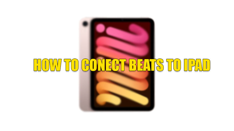 connect beats ipad