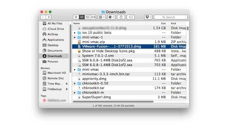 download folder mac