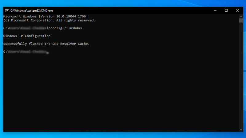 flushing dns command prompt