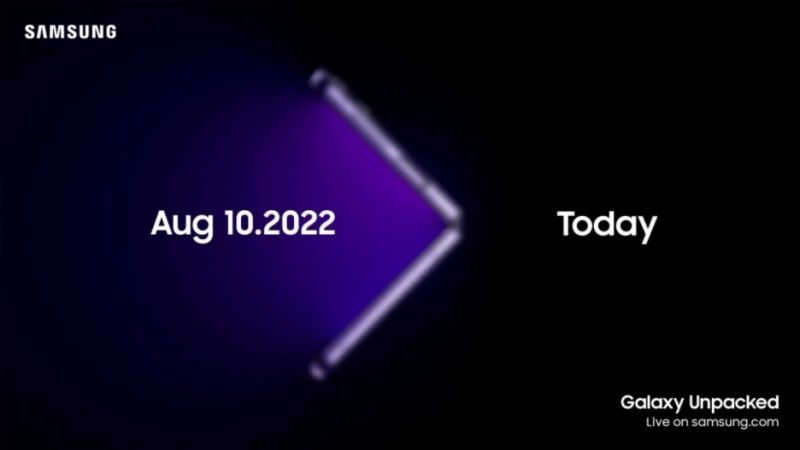 galaxy unpacked leaked invitation gives away z fold 4, z flip 4 reveal date