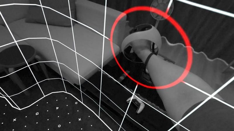 playstation vr2 broadcasting option, see-through view