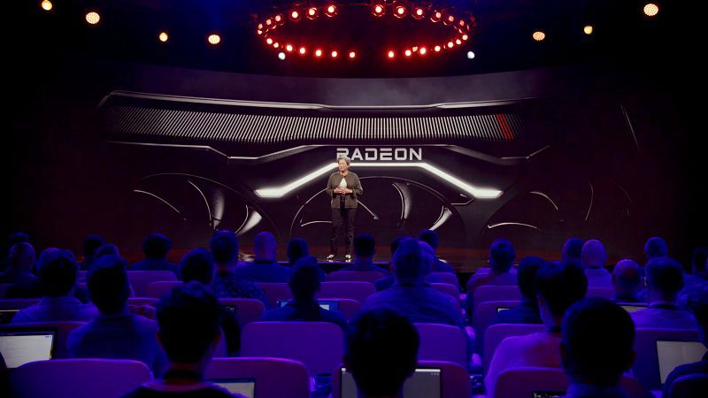 amd radeon rx 7000 graphics card based on rdna 3 architecture shown