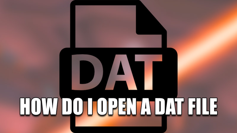 how do i open a dat file
