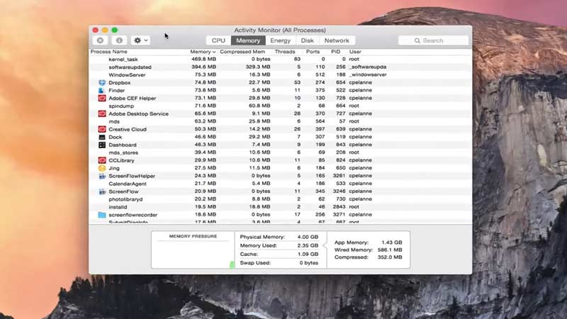 see data transfer speed mac