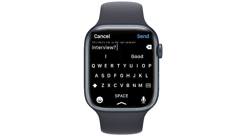 use the new apple watch series 7 keyboard