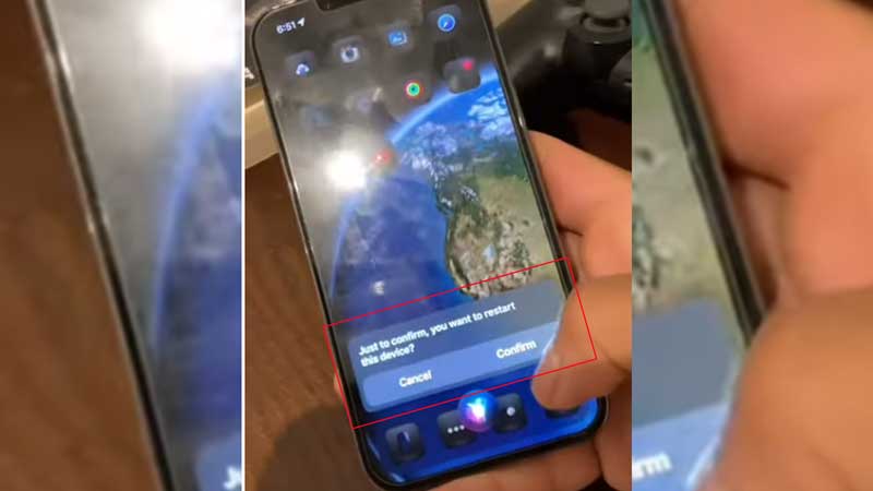 Confirm Reboot iPhone Using Siri In iOS 16