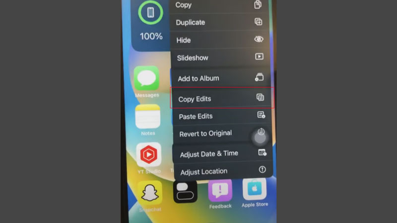Edit Multiple Photos Same Time on iOS 16