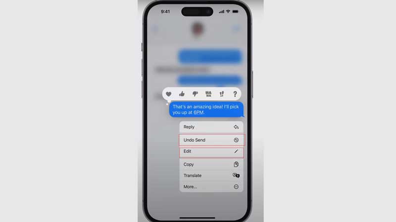 Edit Unsend iPhone Messages On iOS 16 Options