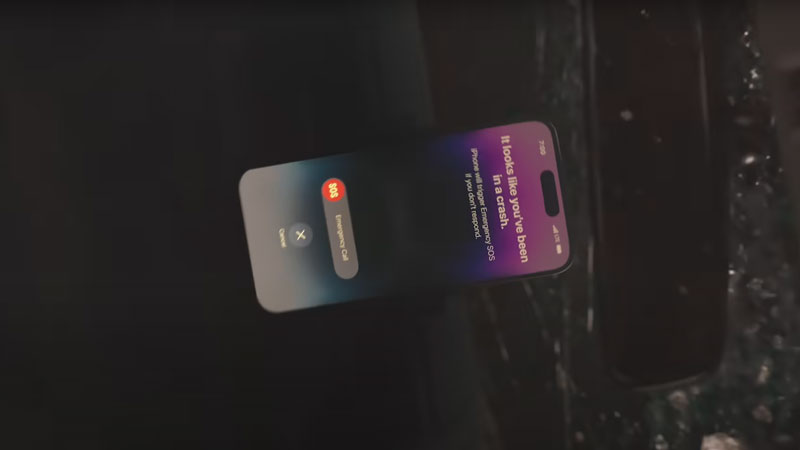 Emergency SOS Crash Detection Feature iPhone 14 Series