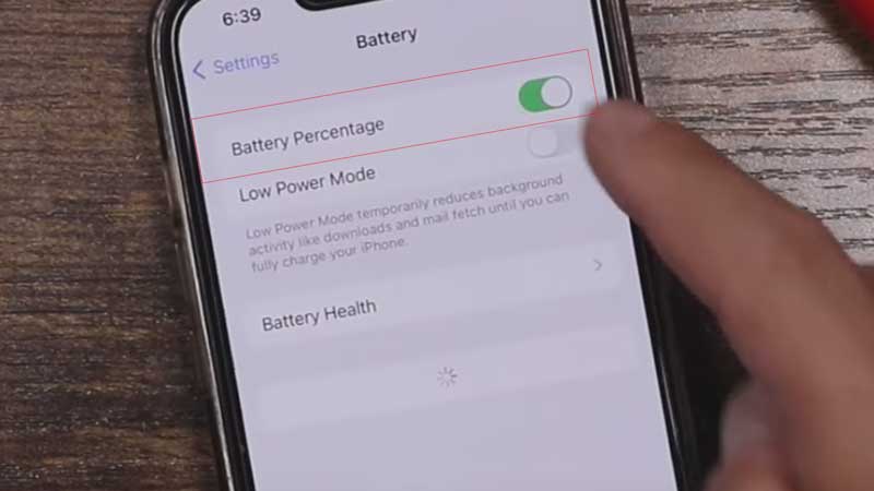 Enable Battery Percentage Status Bar On iPhone iOS 16 Permanently