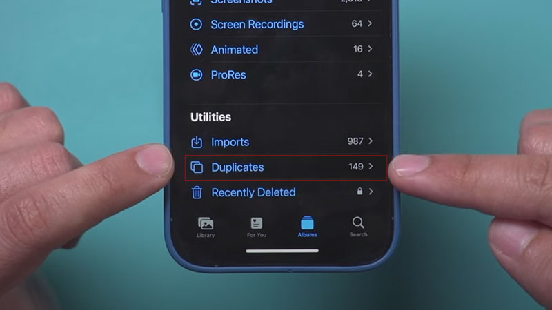 Find, Merge And Delete Duplicates Photos Library In iOS 16 Devices