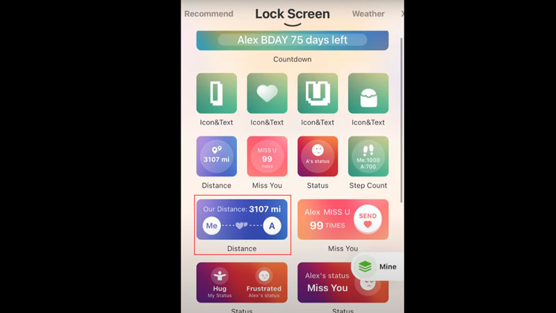 Use Distance Apart Widget on iOS 16 Widgetable