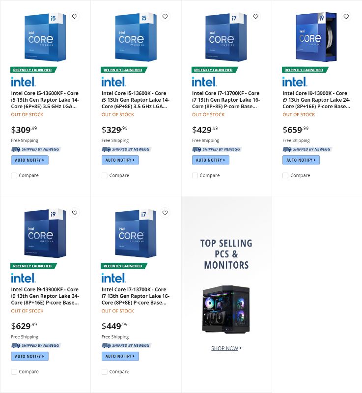 intel 13th gen core raptor lake cpu prices leaked