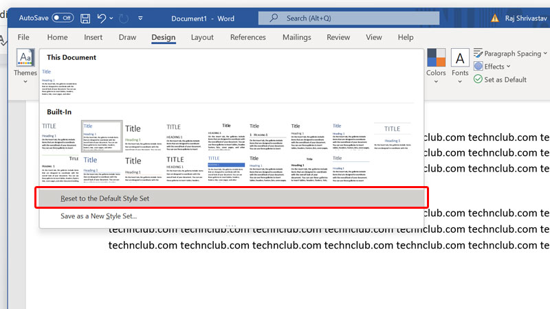 Word Double Spacing Settings