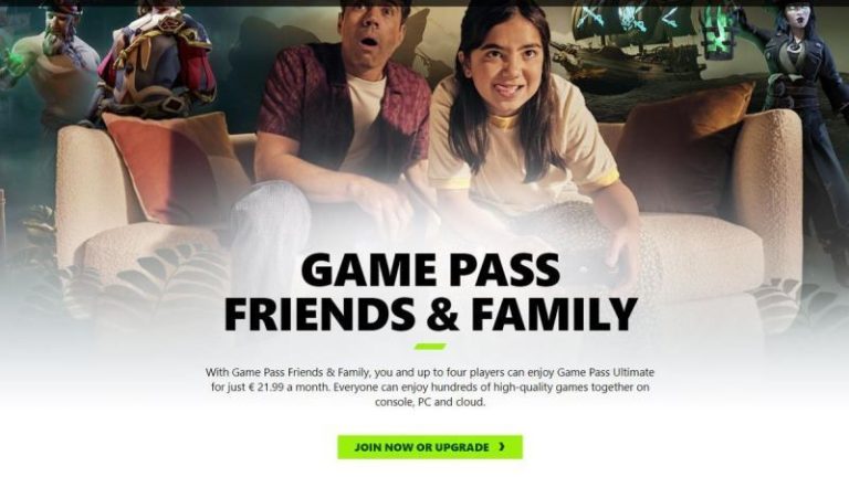 xbox game pass friends & family plan announced