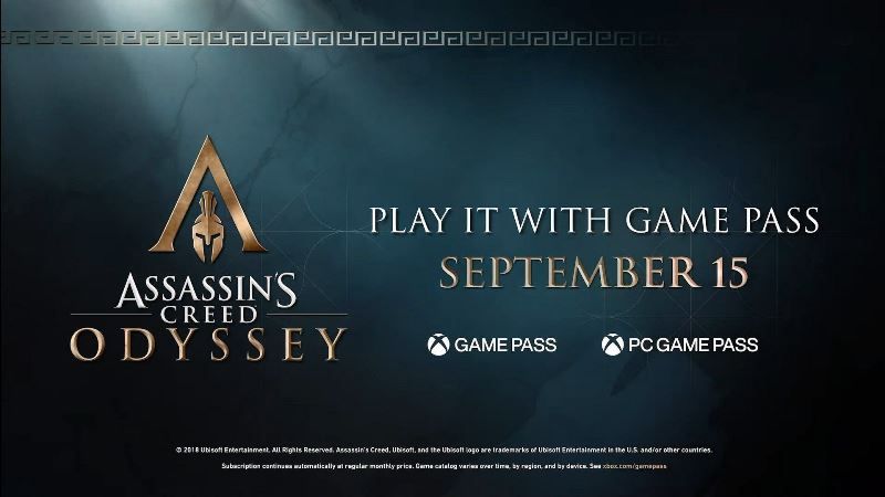 xbox game pass getting assassin’s creed odyssey september 2022