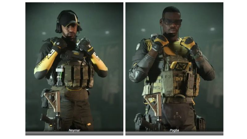 Modern Warfare II First Images of Neymar and Pogba Operators Leaked
