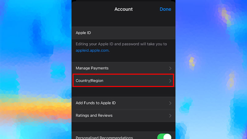 change app store region iphone 14
