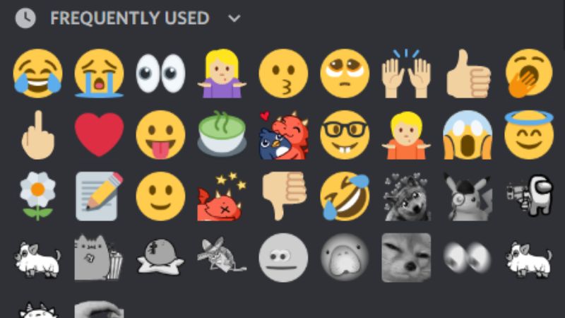 change frequently used emojis in discord
