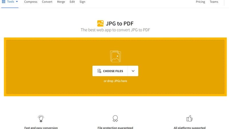 convert jpg to pdf