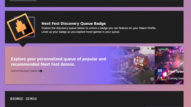 discovery badge steam next fest 2022