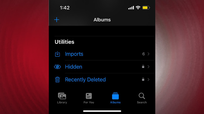 hide pictures album iphone ios 16