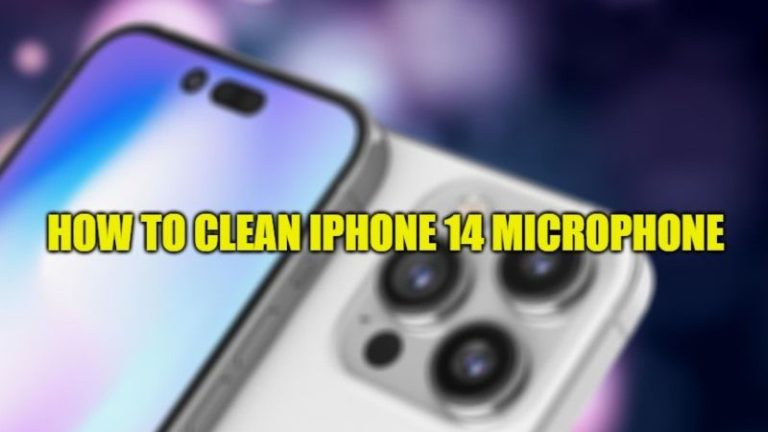 how to clean iphone 14 microphone