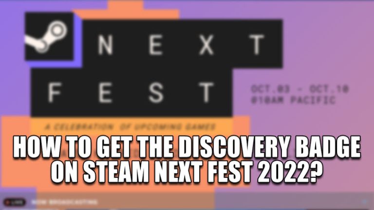 how to get the discovery badge on steam next fest 2022