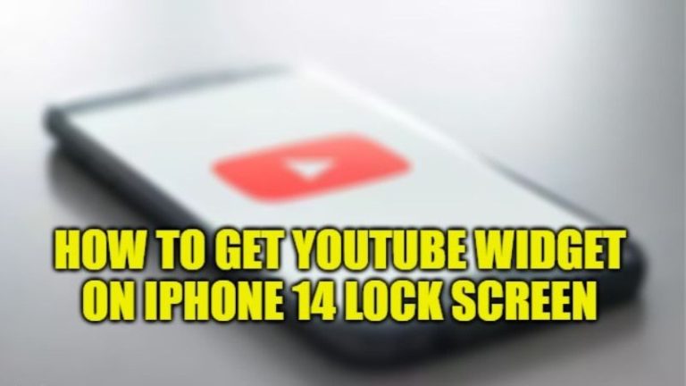 how to get youtube widget on iphone 14 lock screen
