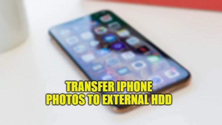 how to move all iphone photos to external usb or hard drive