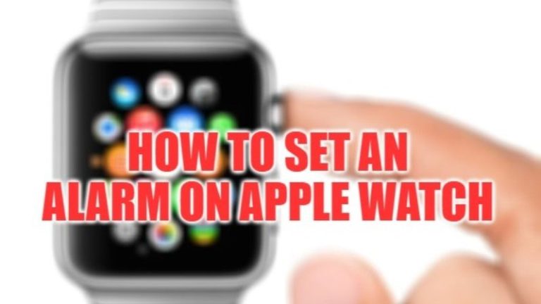 how to set alarm on apple watch