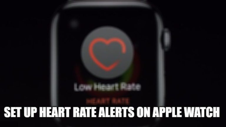 how to set up heart rate notifications on apple watch