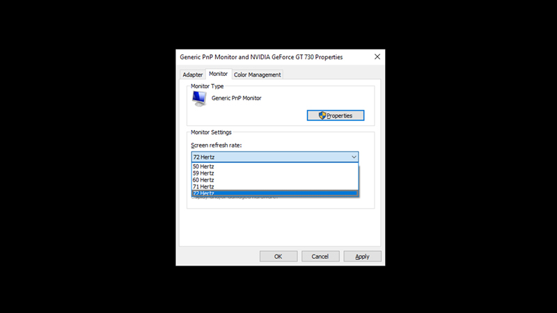 increase monitor refresh rate damage display