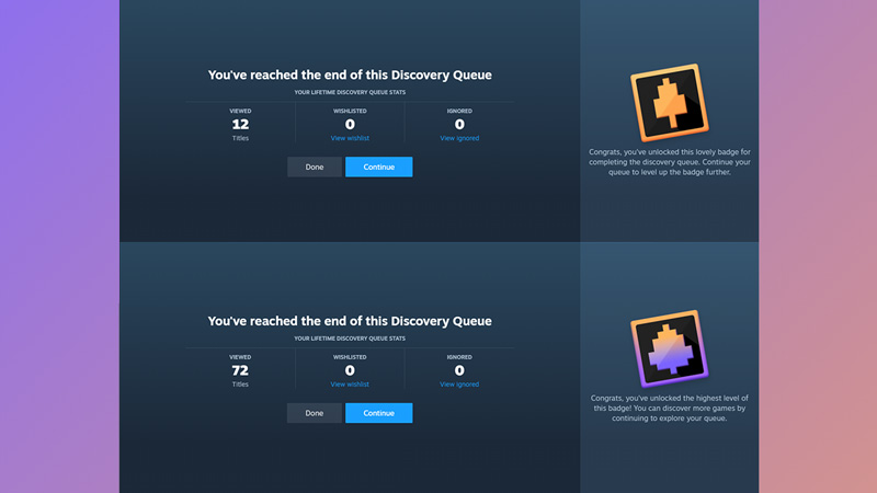 maxed discovery badge steam next fest 2022