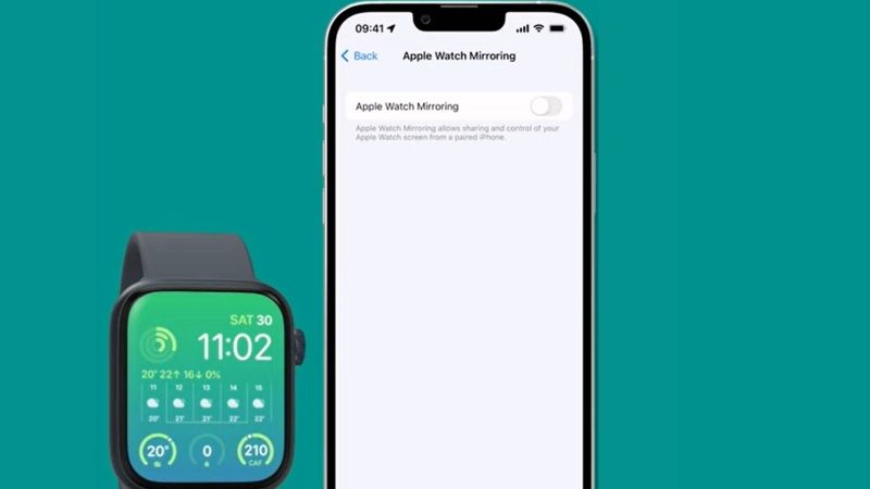 mirror apple watch to iphone in ios 16