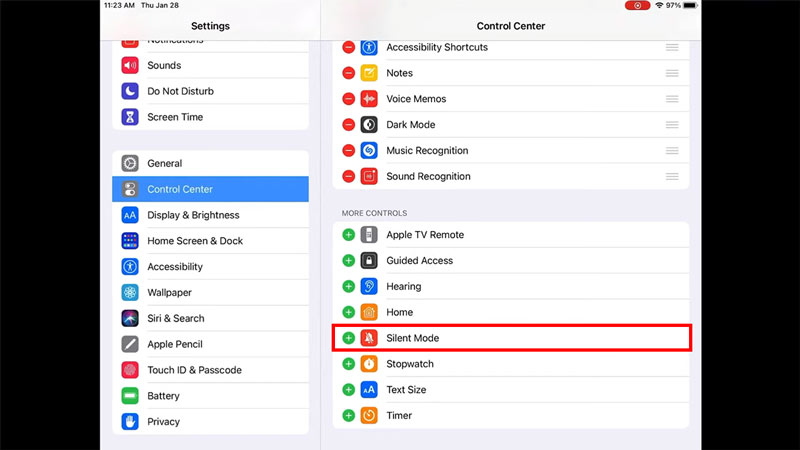 mute ipad