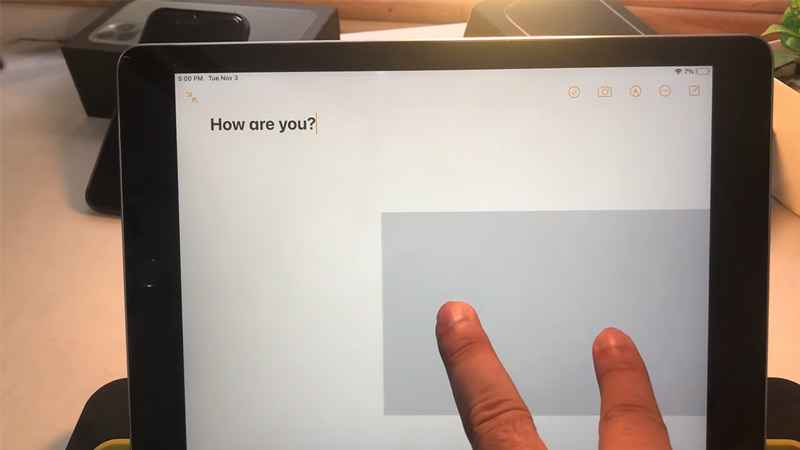 put back keyboard normal ipad