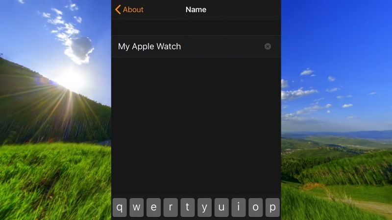 change apple watch series 8 name