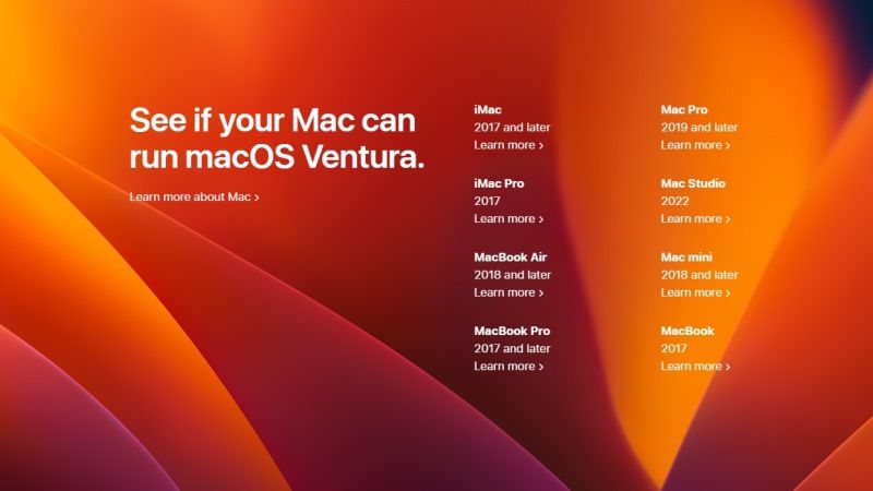 check macos ventura is compatible with my mac