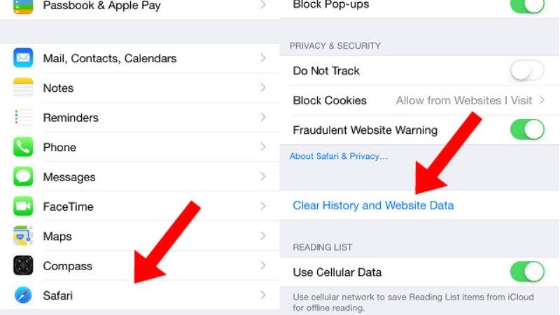 clear cache memory on iphone 14 safari browser