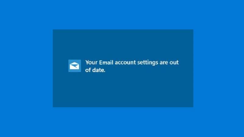 fix at&t email account settings out of date