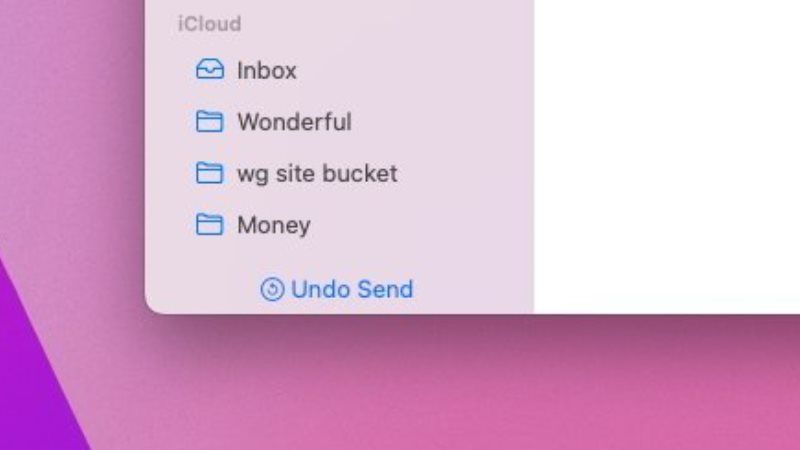 unsend an email with undo send in mail on macos ventura
