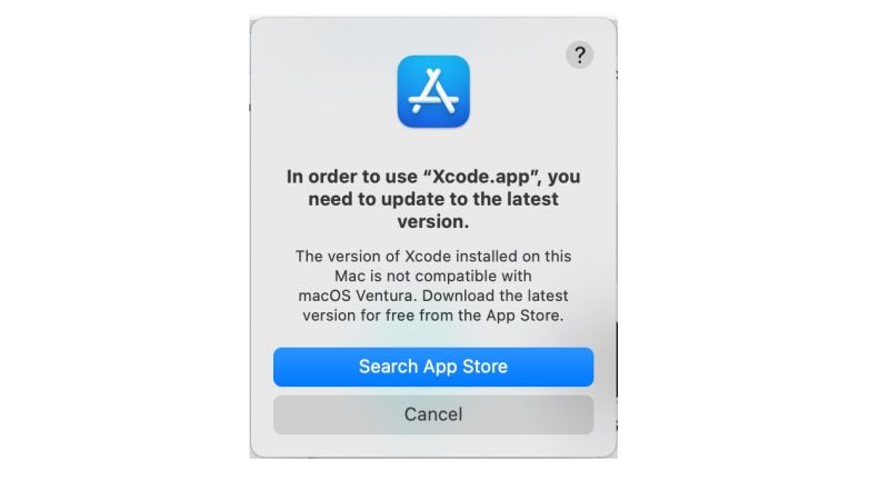 use xcode on macos ventura