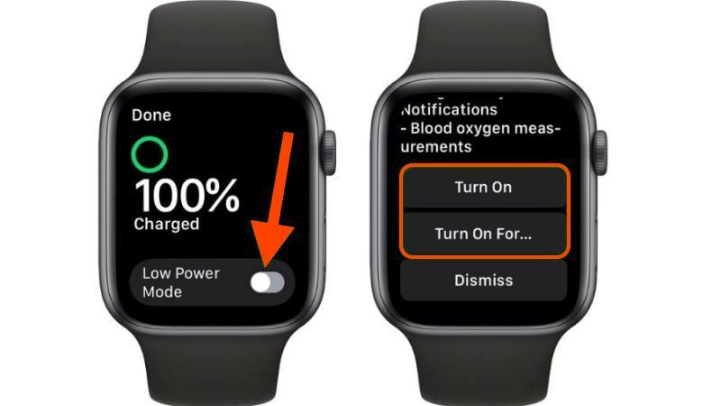 enable low power mode on apple watch series 8