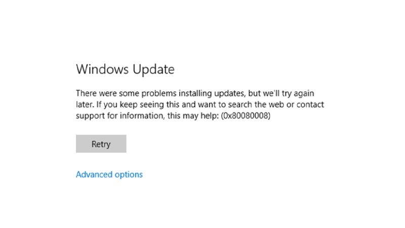 fix feature update to windows 10 version 1903 error 0x80080008