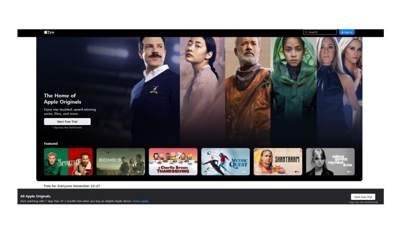 get apple tv+ for free