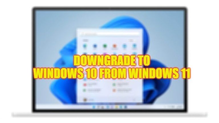 how to downgrade to windows 10 from windows 11