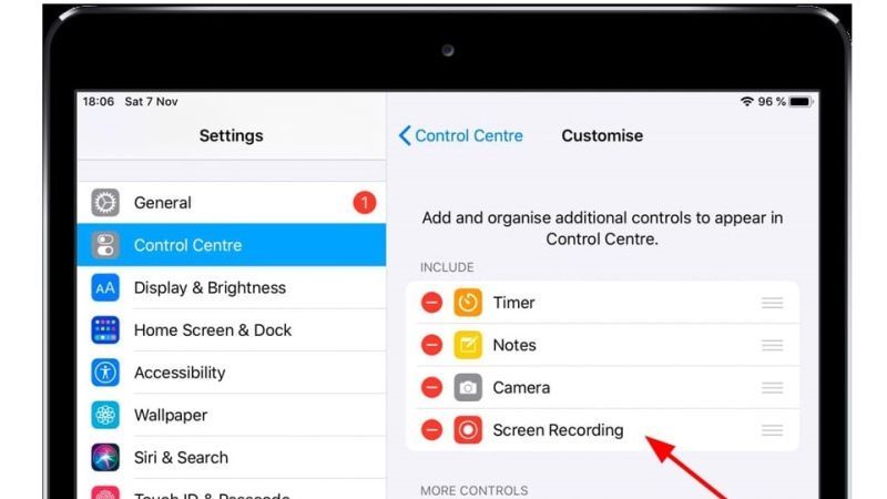 screen record on ipad with sound