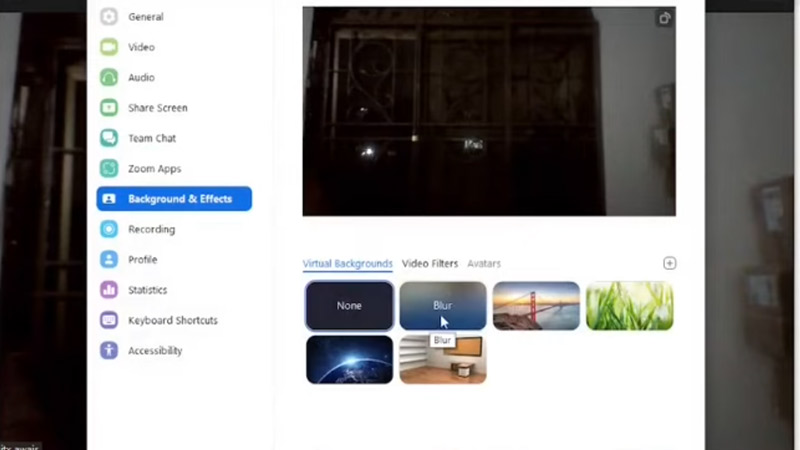 Blur Background on Zoom
