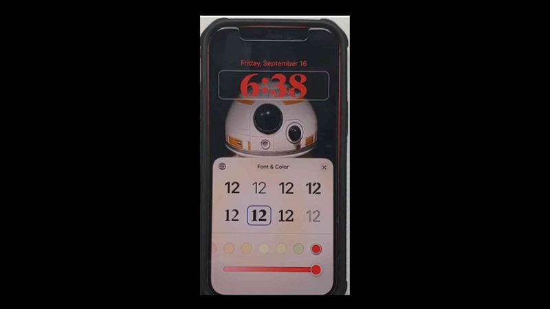 Change Clock font on iOS 16 iPhone